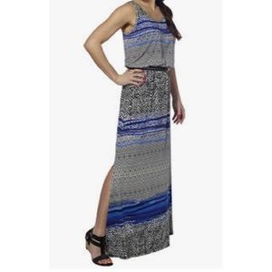 Royal Blue Sleeveless Maxi Dress - Fever - M